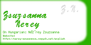 zsuzsanna nerey business card